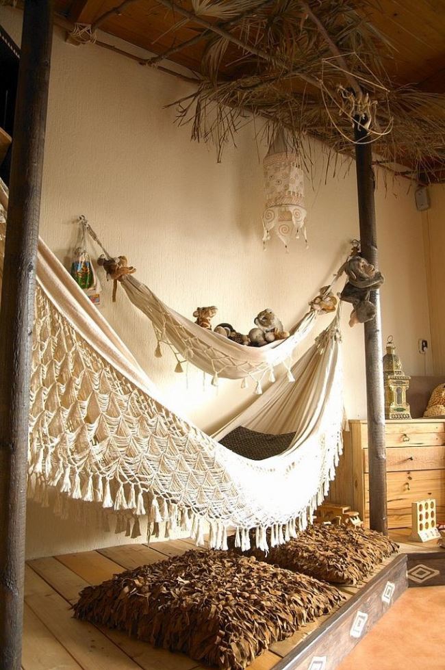 Macrame Hanging Hammocks - tranforming your place into a miniature resort