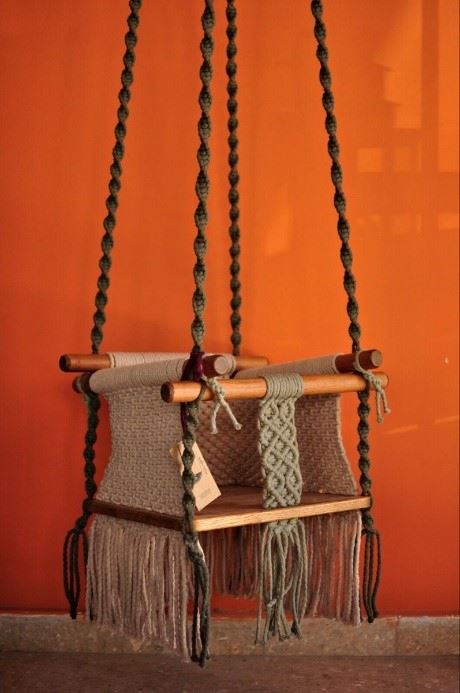 Macrame Swing - making no longer a simply outdoor decoration!