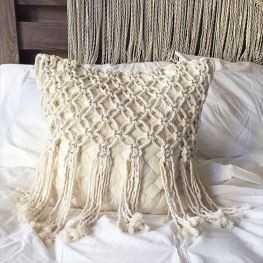 Gối sofa thắt macrame - M2