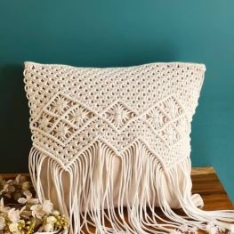 Gối sofa thắt macrame - M6